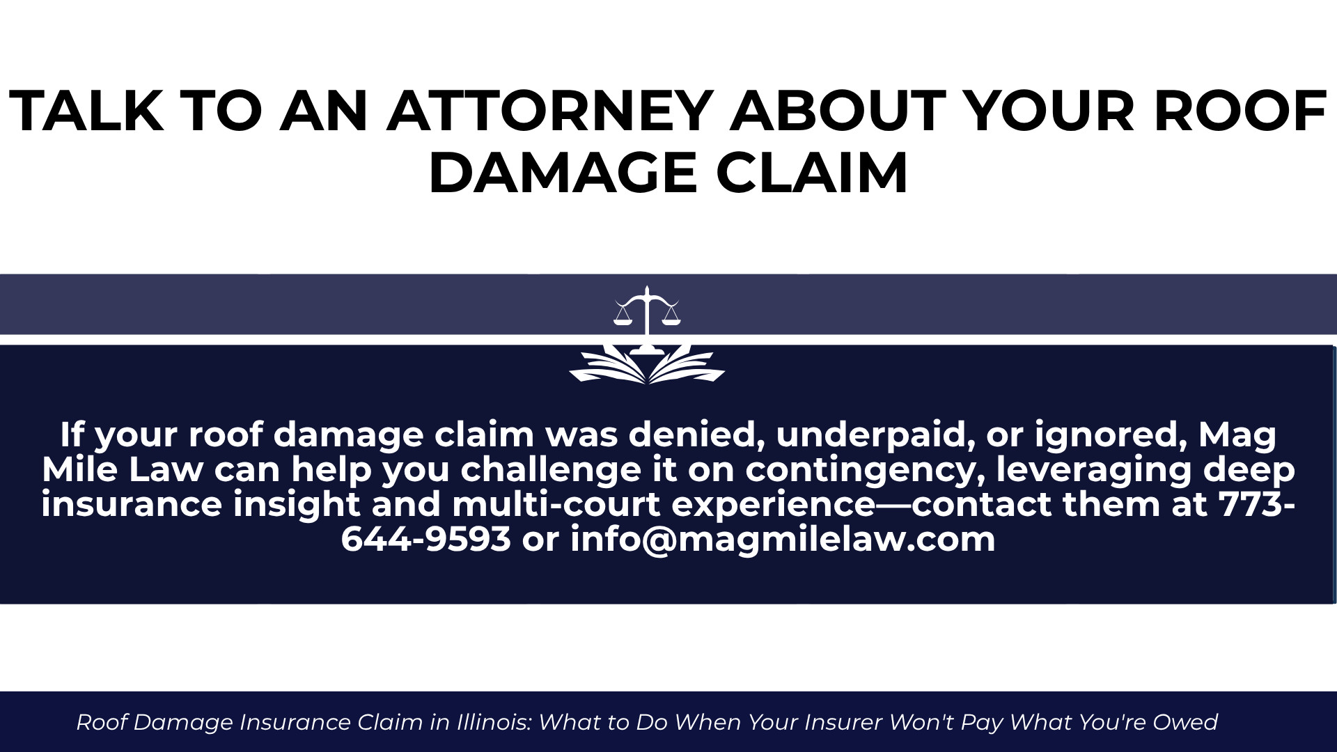 Text panel urging legal help for denied or underpaid claims with contact details for assistance